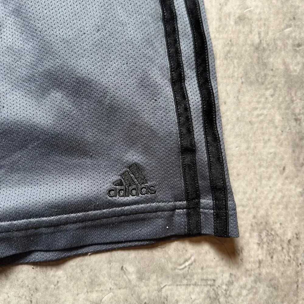 Adidas Men's Black and Grey Shorts